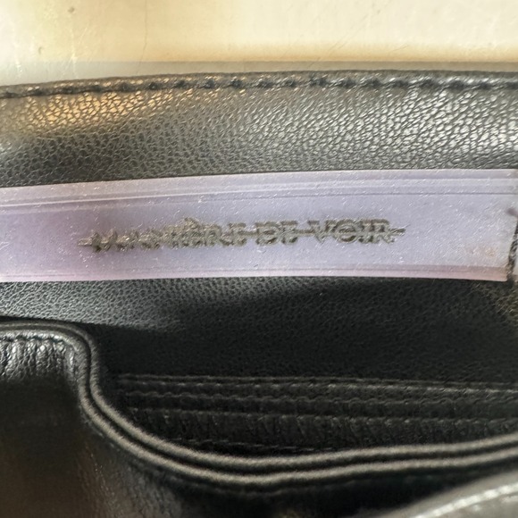 Maniere De Voir Faux Leather Pants Buckle Pants Moto Black Women Size 4 US 8 UK - Picture 3 of 13